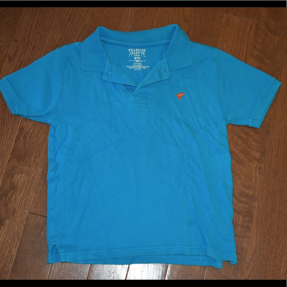 5/$20 Blue Wrangler Collard shirt